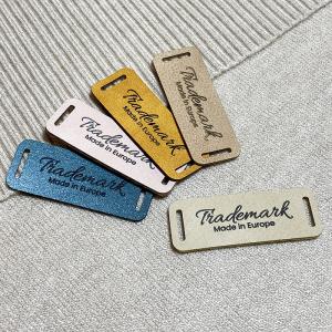  Faux leather labels for handmade items, vegan leather