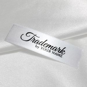 Custom Private Logo Fabric Satin Damask Woven Labels Clothes Neck Tag Labels  Garment Sewing Labels - China Garment Accessories and Label price