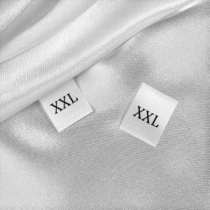100Pcs Clothing Size Label Black White Labels for Clothes T Shirt